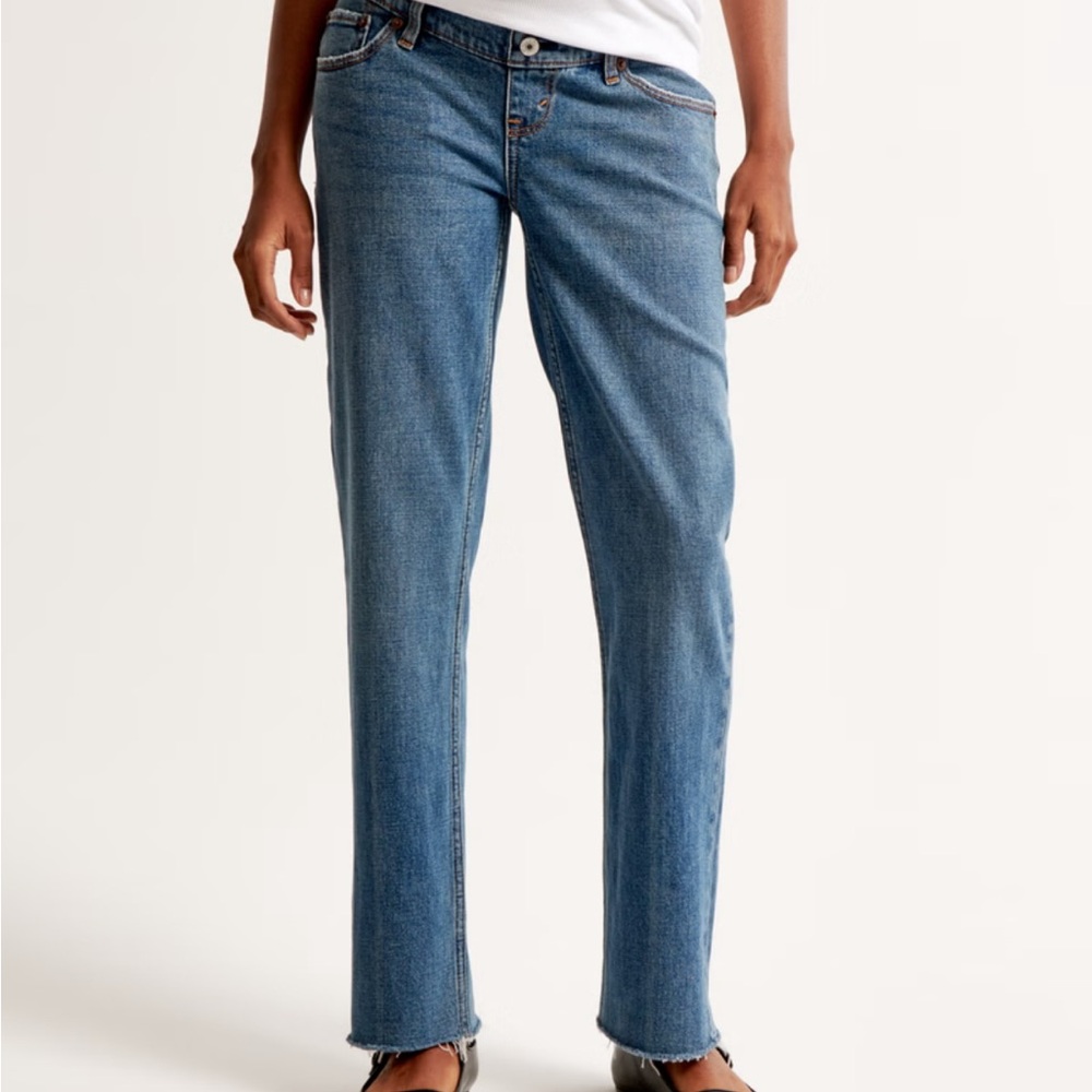Abercrombie & Fitch Blue Straight Leg Jeans